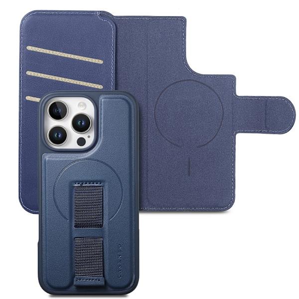 CASENEO iPhone 16 Pro Plånboksfodral Konstläder - Blå