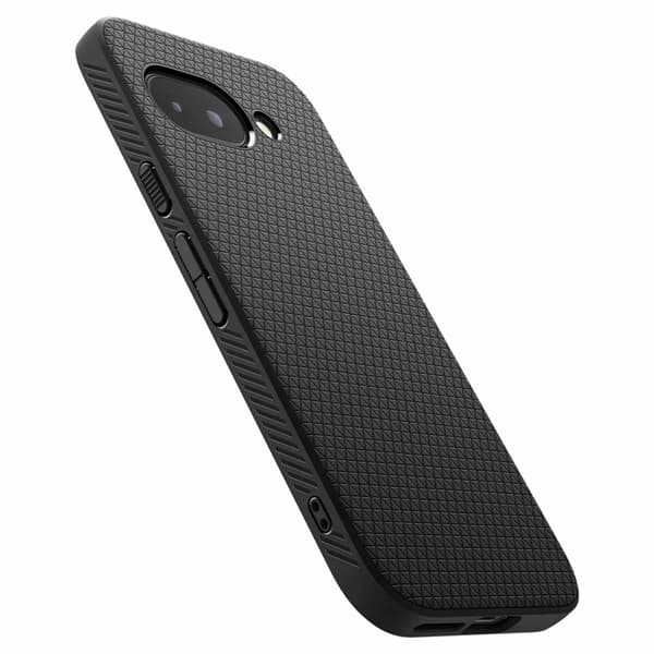Spigen Telefontaske til Google Pixel 9a Liquid Air - Matt Sort Svart