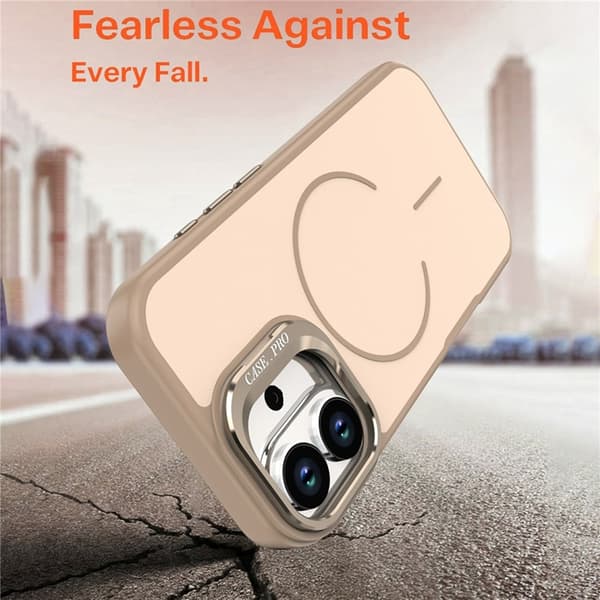 Mobilskal till iPhone 17 MagSafe Skin-Touch Kickstand - Guld Guld