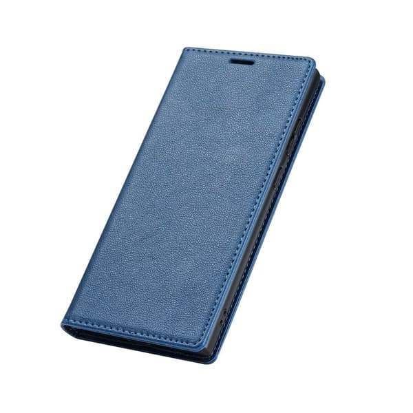 Samsung Galaxy S26 Ultra Plånboksfodral Magnetisk Stängning Konstläder - Blå