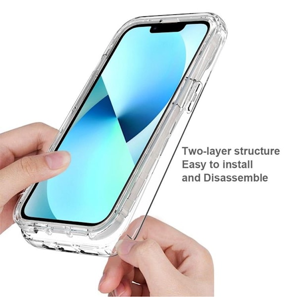 iPhone 14 Skal Gradient Shockproof - Clear Transparent