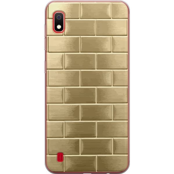 Mobilskal till Samsung Galaxy A10 med Gyllene Murstenar