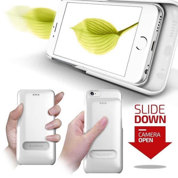 Verus Slim Slide-etui til Apple iPhone 6/6S - Hvid White