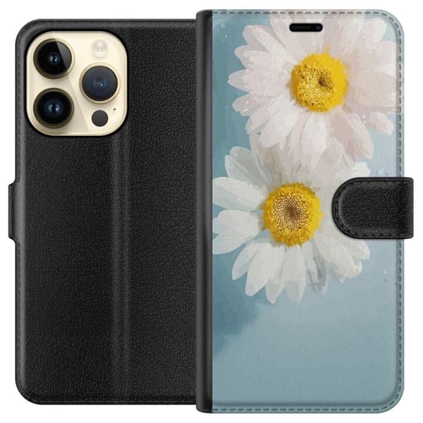 Plånboksfodral till Apple iPhone 14 Pro med Sommarblommor
