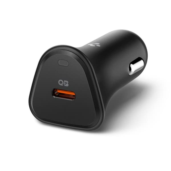 Spigen Biloplader Essential EV301 1-Port 30W - Sort Svart
