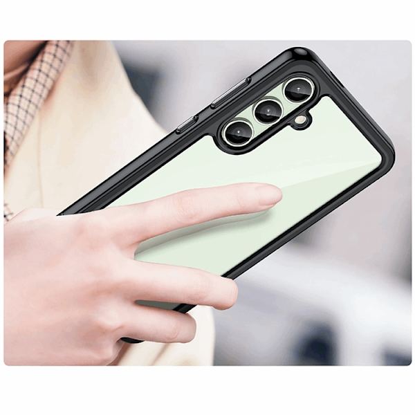 Mobilskal till Galaxy S24 FE Outer Space med Ram - Svart Black