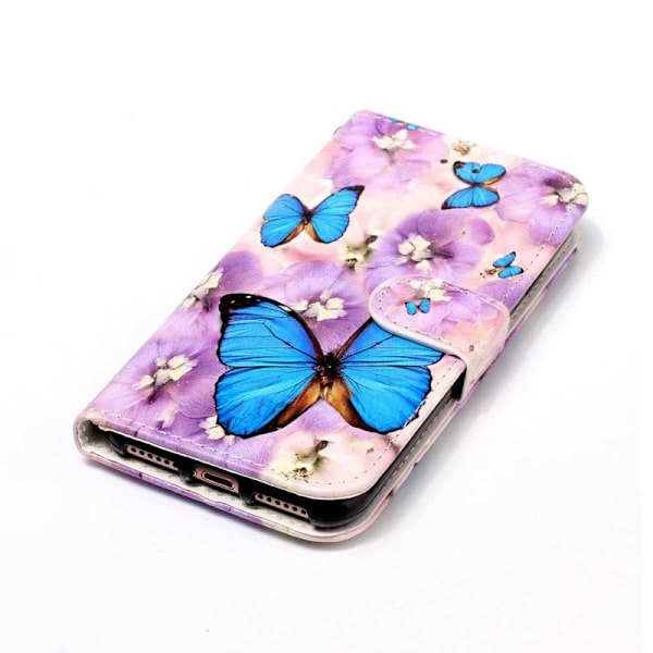 Plånboksfodral för Samsung Galaxy S26 Plus Konstläder - Lila Blomma