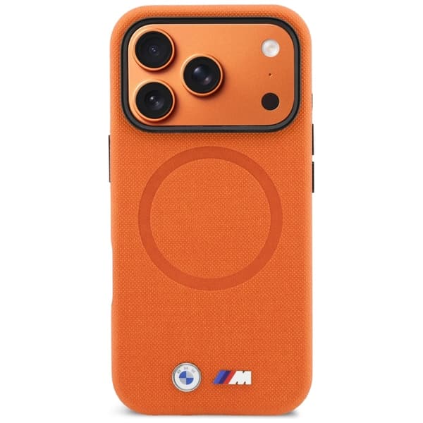 BMW Mobilskal För iPhone 17 Pro Max MagSafe M FW Logo Metal Orange