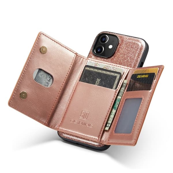 DG.MING M3 Series Mobilskal till iPhone 12/12 Pro Roséguld