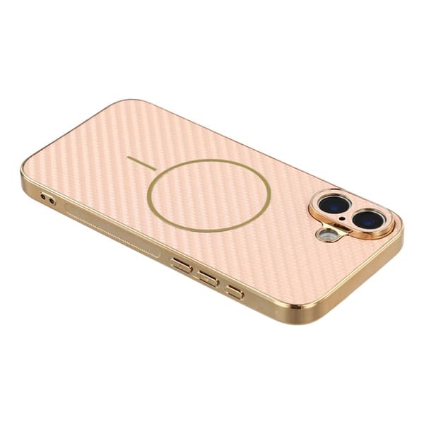 Mobilskal till iPhone 17 MagSafe Carbon Fiber Electroplated - Rosa Rosa