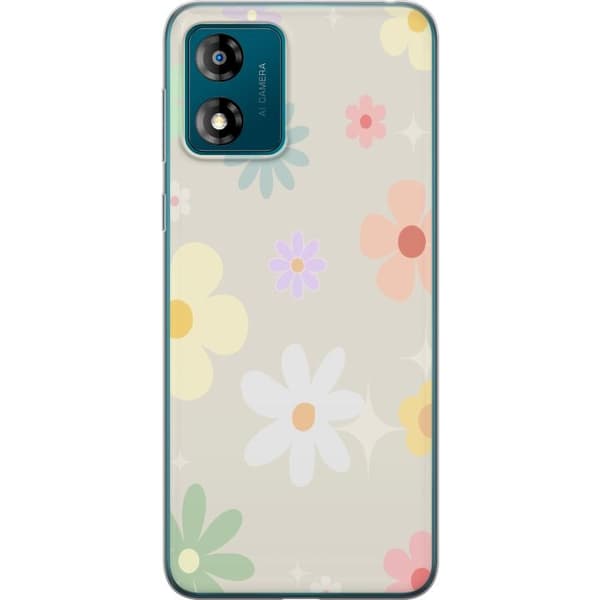 Mobiletui til Motorola Moto E13 med Feuding Flowers