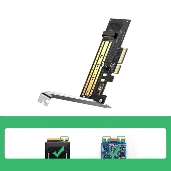 Ugreen Kortadapter PCIe 3.0 x4 till M.2 NVMe Drive - Svart