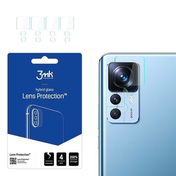 3MK Xiaomi 12T/12T Pro    Kameralinskydd Transparent
