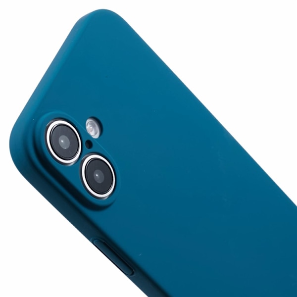 Mobilskal till iPhone 16 Plus Skin-Touch Rubberized PC - Blå Blå