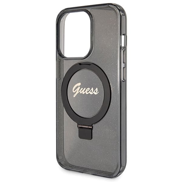Guess Mobilskal till iPhone 14 Pro MagSafe MagSafe Ring Stand Glitter
