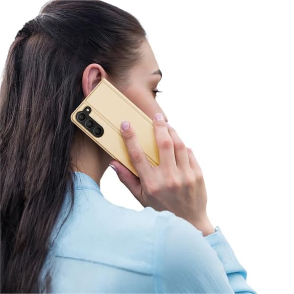 Dux Ducis Galaxy S23 Plus Plånboksfodral Skin Series - Guld Guld
