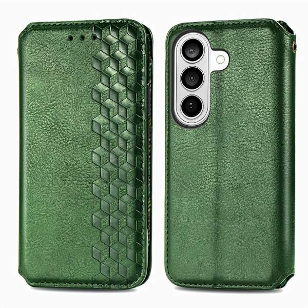 Plånboksfodral för Samsung Galaxy S26 Plus Konstläder - Grön