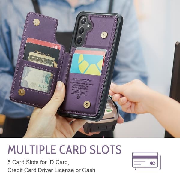 CASEME C22 Mobilskal till Samsung Galaxy S25 FE med RFID, Lila