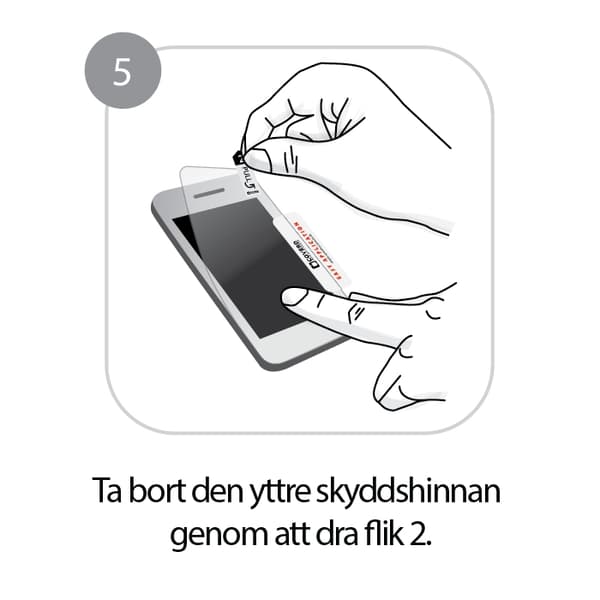 CoveredGear Skärmskydd av Slitstark Film Google Nexus 6 Transparent