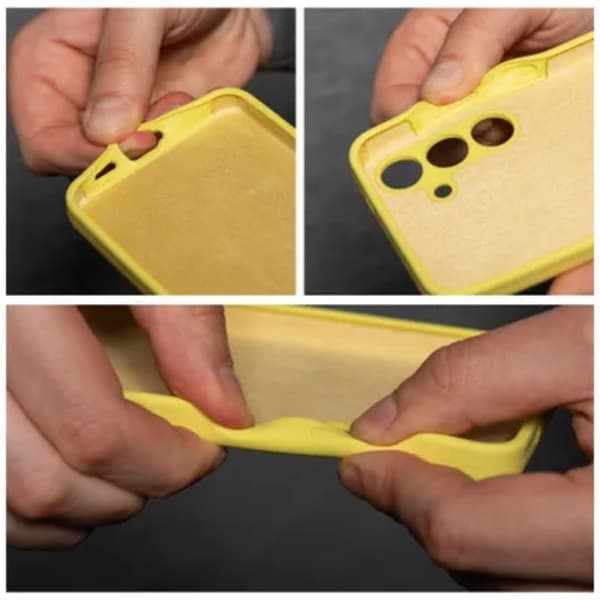 Telefontaske til Galaxy S24 FE Silikone 2mm - Gul Gul