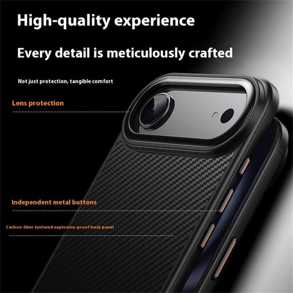 Mobilskal till iPhone Air MagSafe Carbon Fiber - Svart Svart