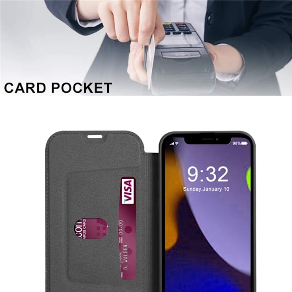 iPhone 14 Plus Plånboksfodral Liquid Silicone - Svart Svart
