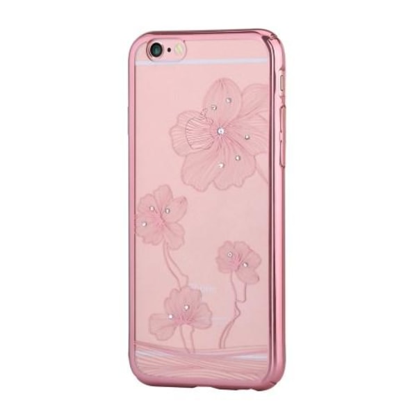 Comma Skal med Swarovski-stenar till iPhone 6 / 6S - Rose Gold