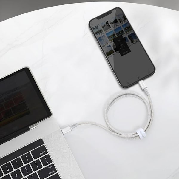 Baseus Power USB-C till Lightning kabel 20 W 1m - Vit