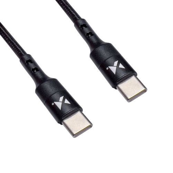Wozinsky USB-C - USB-C -kaapeli 2 m - musta Black