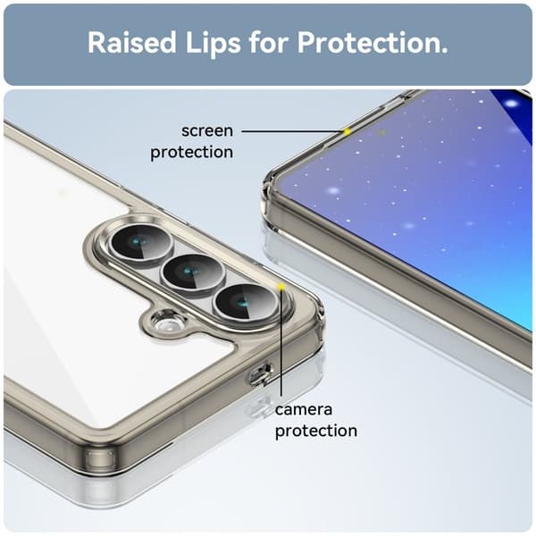 WANLONFENG Mobilskal till Samsung Galaxy S26+ TPU XC Serie - Transparent Grå