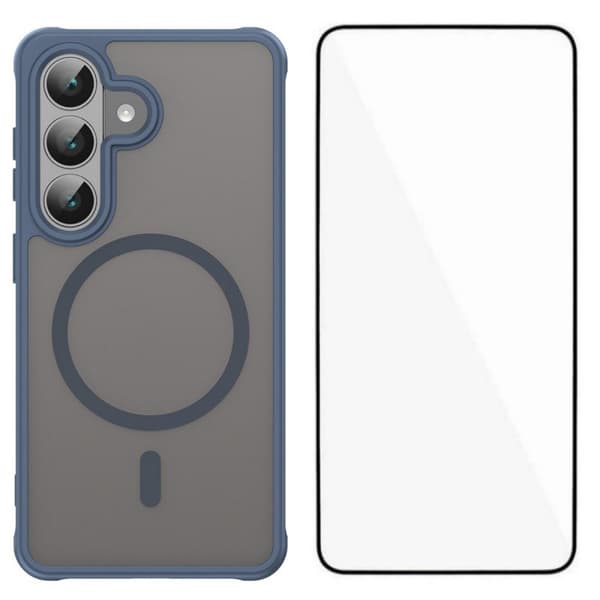 WANLONFENG Mobilskal för Samsung Galaxy S26 Plus Magnetiskt PC + TPU - Blå