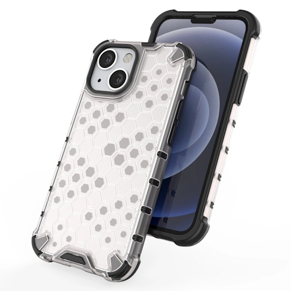 Mobilskal till iPhone 13 mini Honeycomb Armor - Vit Vit