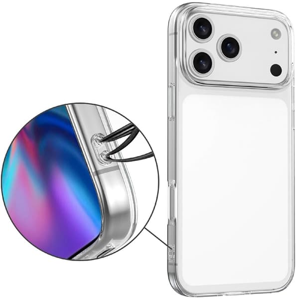 Mobilskal till iPhone 17 Pro TPU med Härdat Glas - Clear Transparent