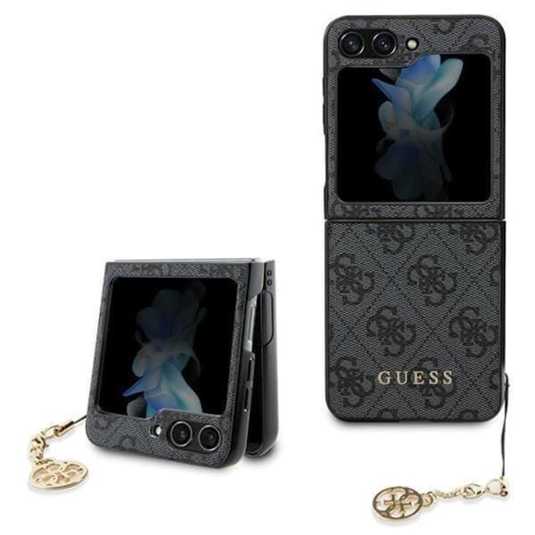 Guess Galaxy Z Flip 5 Mobilskal 4G Charms Collection - Grå Grå