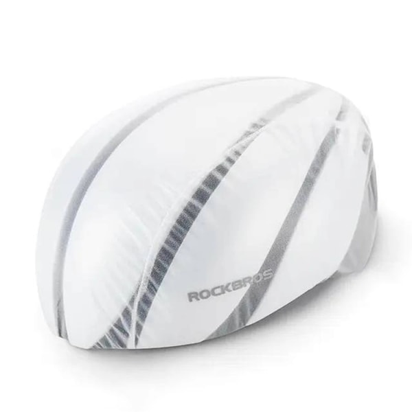 Rockbros regnslag til hjelm 20001W - Hvid