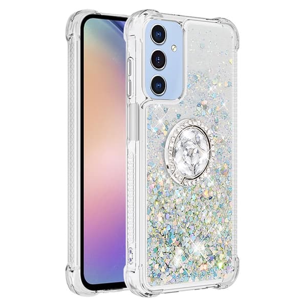 Mobilskal till Galaxy A17/A26 Kickstand Quicksand TPU - Silver Silver