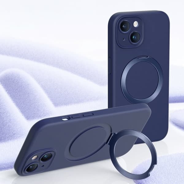 XUNDD Mobilskal till iPhone 15 Plus Reno Magnetisk Blå Liquid Silicone