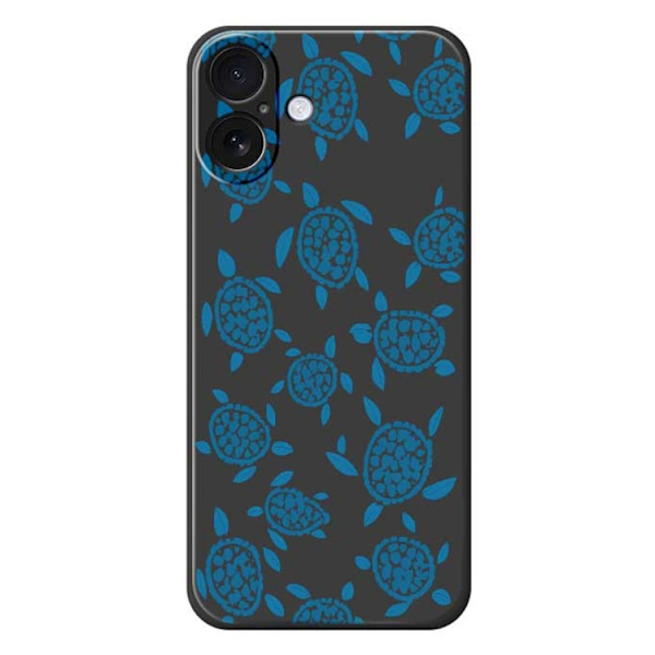 Mobilskal till iPhone 17 Turtle Pattern Straight Edge - Svart Svart