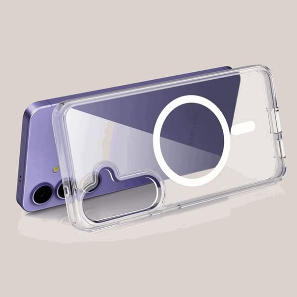 Tech-Protect Mobilskal till Galaxy S25 Edge Magsafe Flexair Hybrid - Clear Transparent