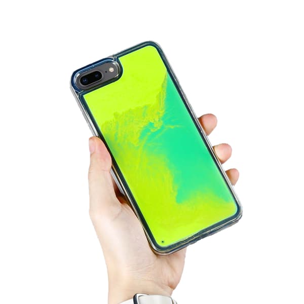 Liquid Neon Sand skal till iPhone 7 Plus & iPhone 8 Plus - Grön Grön