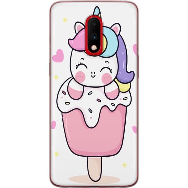 Taske til OnePlus 7 med Happy Unicorn