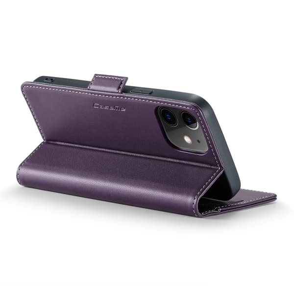 CASEME Plånboksfodral Konstläder för iPhone 12/12 Pro - Lila