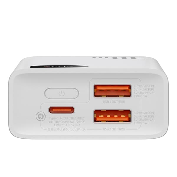 Baseus Powerbank 10000mAh 30W Adaman2 - Vit Vit