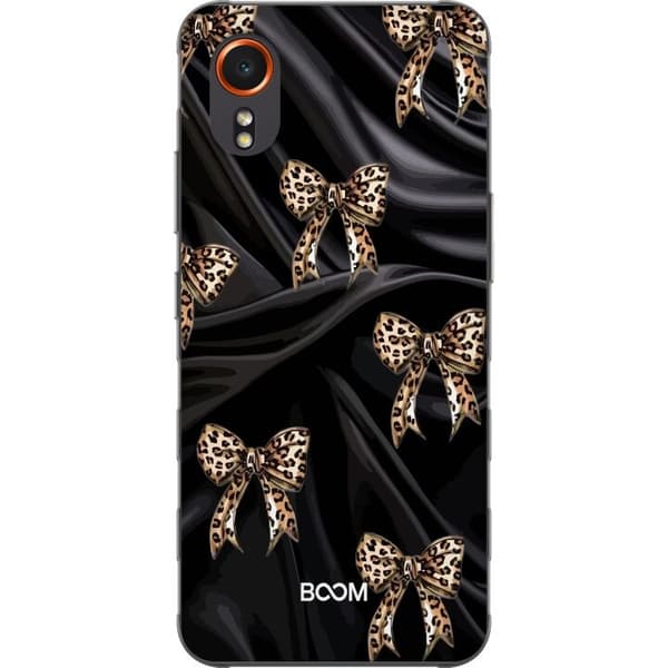 Telefontaske til Samsung Galaxy Xcover7 med Leopard Bow