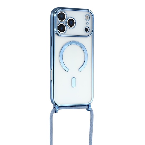 Mobilskal till iPhone 17 Pro Max MagSafe Electroplating TPU - Blå Blå