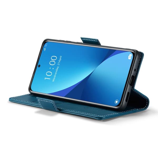 CASEME Plånboksfodral Konstläder för Xiaomi 12 5G - Blå