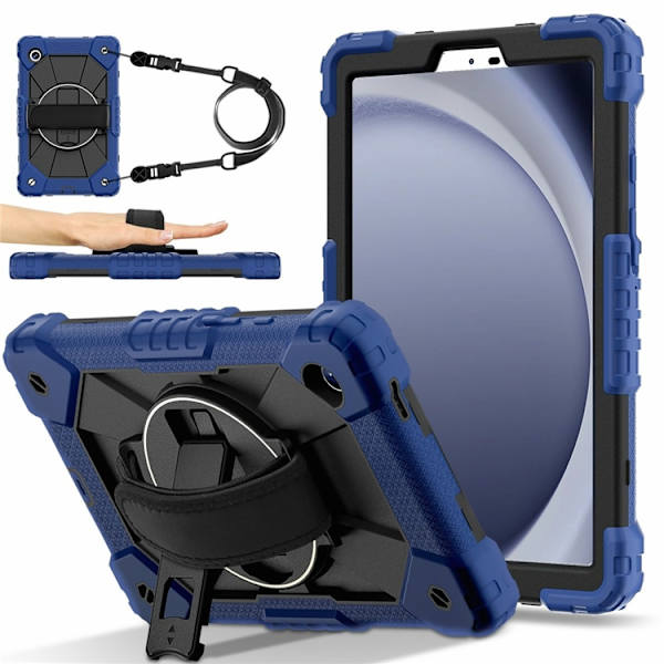 Mobilskal till Galaxy Tab A11 Kickstand - Blå/Svart Blå