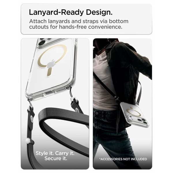 Spigen Mobilskal För iPhone 18 Pro/17 Pro Magsafe Ultra Hybrid - Clear/Guld