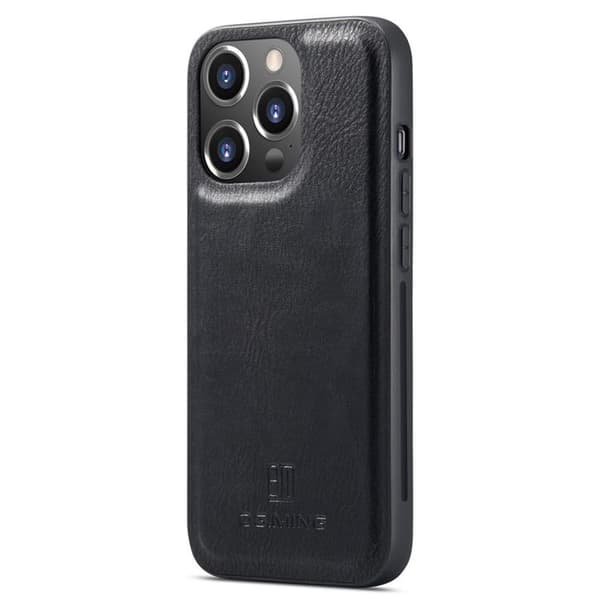 DG.MING iPhone 14 Pro Max Plånboksfodral Split Detachable Flip - Svart Black