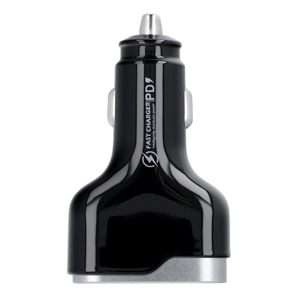Billaddare USB-A/USB-C 83W - Svart Svart